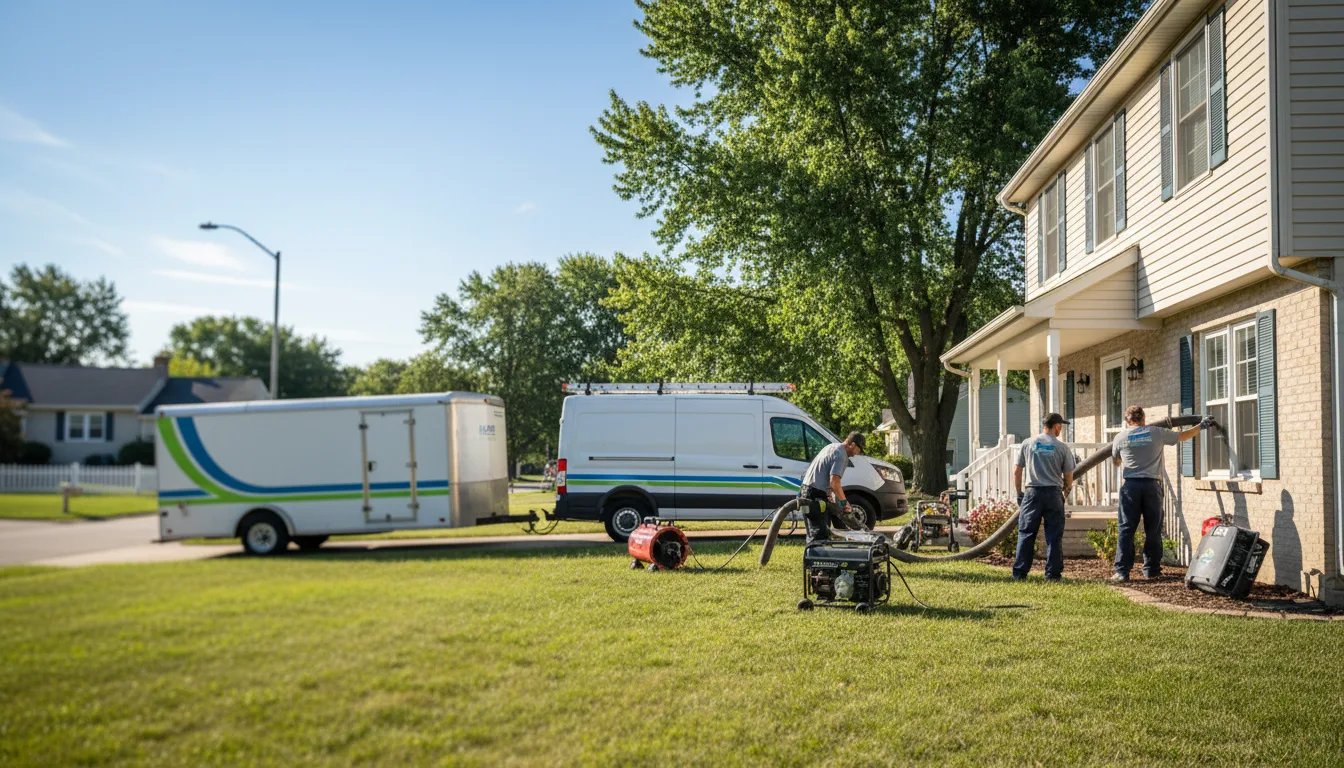 Flooded Basement Restoration And Cleanup With Repair in Buncombe, IL near me